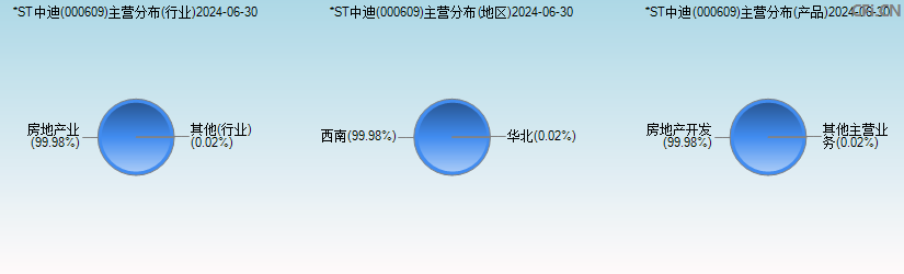 *ST中迪(000609)主营分布图