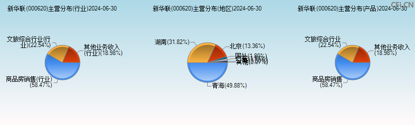 新华联(000620)主营分布图