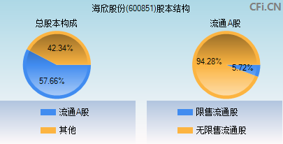 600851股本结构图 600851股本结构图