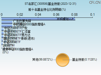 300506基金持仓图 300506基金持仓图