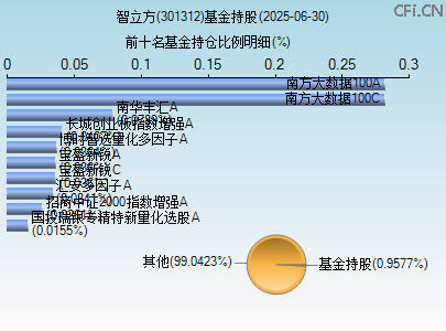 301312基金持仓图 301312基金持仓图