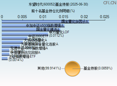 600052基金持仓图 600052基金持仓图