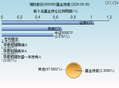 600095基金持仓图 600095基金持仓图