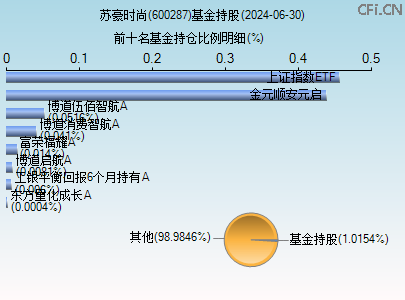 600287基金持仓图 600287基金持仓图