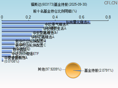 603173基金持仓图 603173基金持仓图