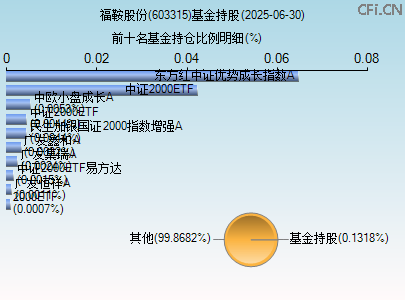 603315基金持仓图 603315基金持仓图