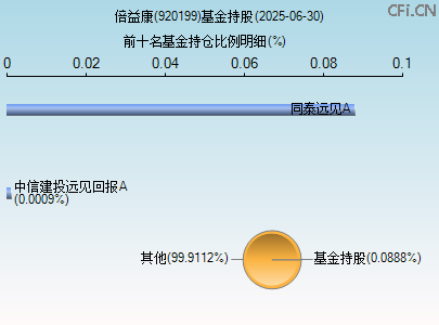 920199基金持仓图 920199基金持仓图