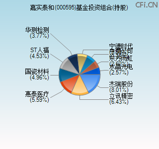 000595基金投资组合(持股)图