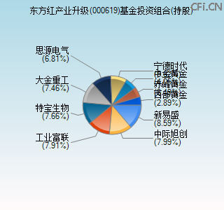 000619基金投资组合(持股)图