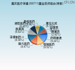 000711基金投资组合(持股)图