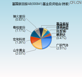 000841基金投资组合(持股)图