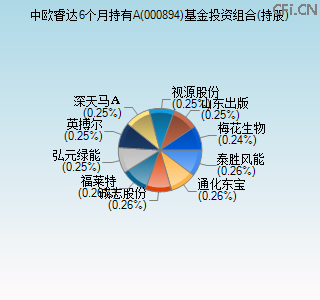 000894基金投资组合(持股)图