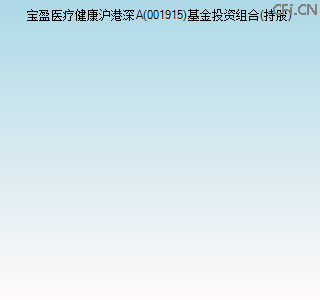 001915基金投资组合(持股)图