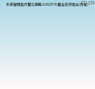 002919基金投资组合(持股)图 002919基金投资组合(持股)图