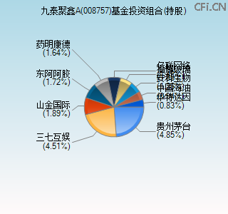 008757基金投资组合(持股)图