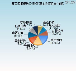 008958基金投资组合(持股)图