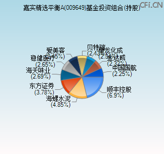 009649基金投资组合(持股)图