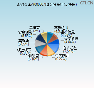 009907基金投资组合(持股)图
