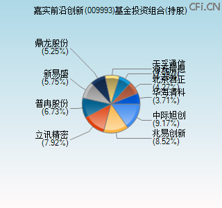 009993基金投资组合(持股)图