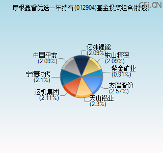012904基金投资组合(持股)图