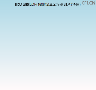 160642基金投资组合(持股)图