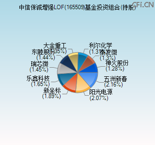 165509基金投资组合(持股)图