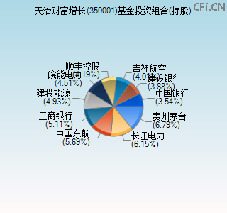 350001基金投资组合(持股)图