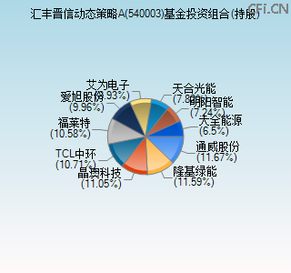 540003基金投资组合(持股)图