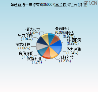 850007基金投资组合(持股)图