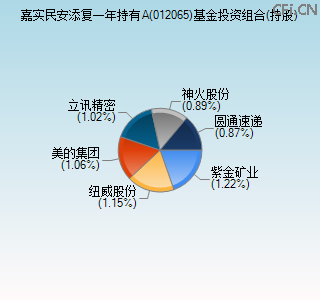 012065基金投资组合(持股)图 012065基金投资组合(持股)图
