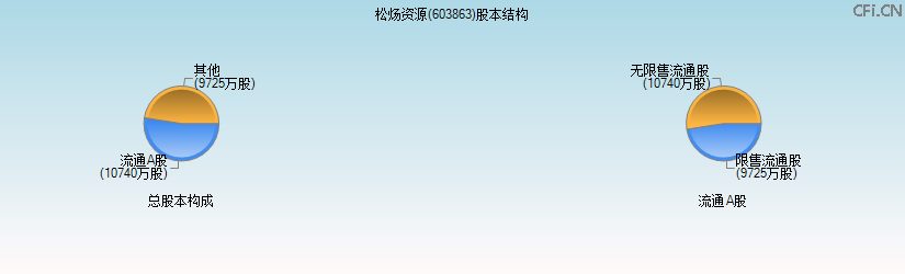 松炀资源(603863)股本结构图 松炀资源(603863)股本结构图