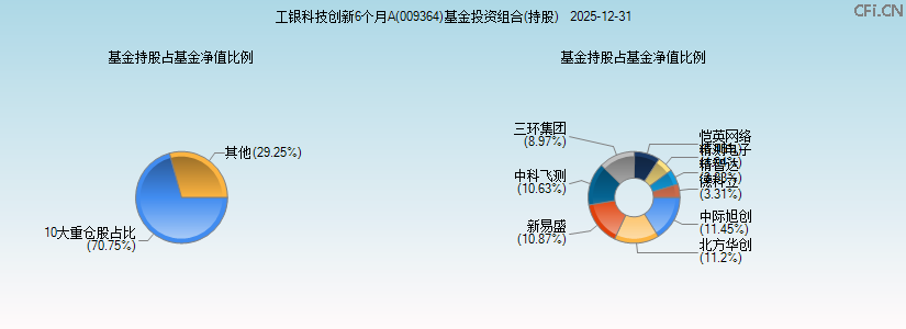 工银科技创新6个月A(009364)基金投资组合(持股)图 工银科技创新6个月A(009364)基金投资组合(持股)图