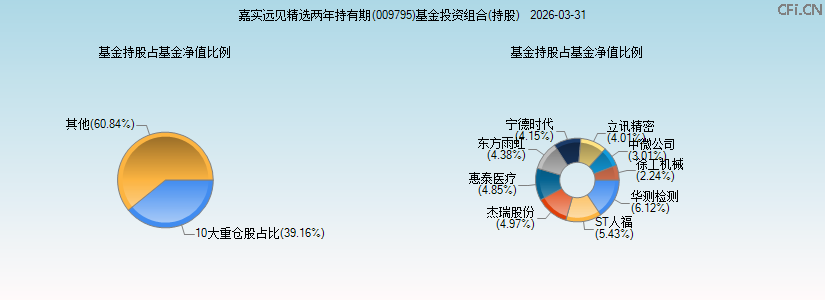 嘉实远见精选两年持有期(009795)基金投资组合(持股)图 嘉实远见精选两年持有期(009795)基金投资组合(持股)图