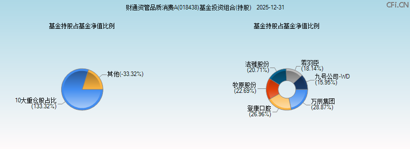 财通资管品质消费A(018438)基金投资组合(持股)图 财通资管品质消费A(018438)基金投资组合(持股)图